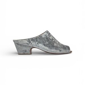 Rachel Comey silver velvet mules